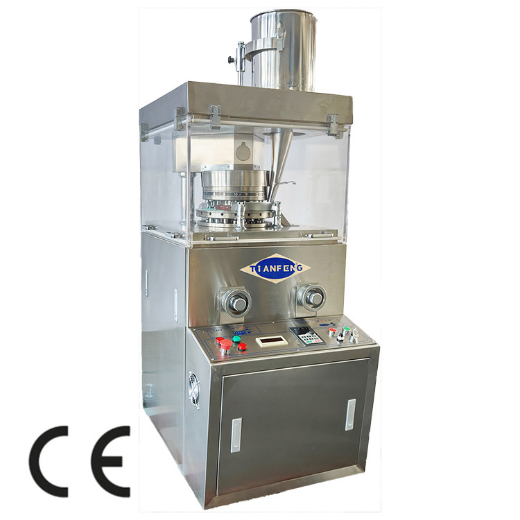 ZPW15D ZPW17D ZPW19D রোটারি ট্যাবলেট প্রেস মেশিন 3KW 42000 পিসি / ঘন্টা 20 মিমি ব্যাসার্ধের পিলের জন্য