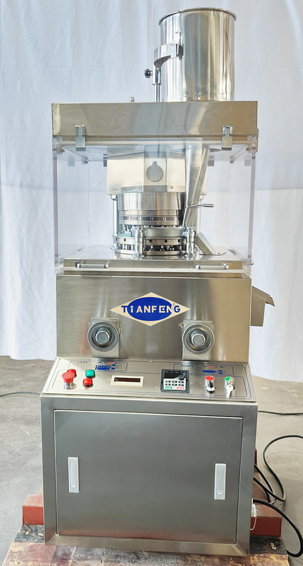 ZPW15D ZPW17D ZPW19D রোটারি ট্যাবলেট প্রেস মেশিন 3KW 42000 পিসি / ঘন্টা 20 মিমি ব্যাসার্ধের পিলের জন্য