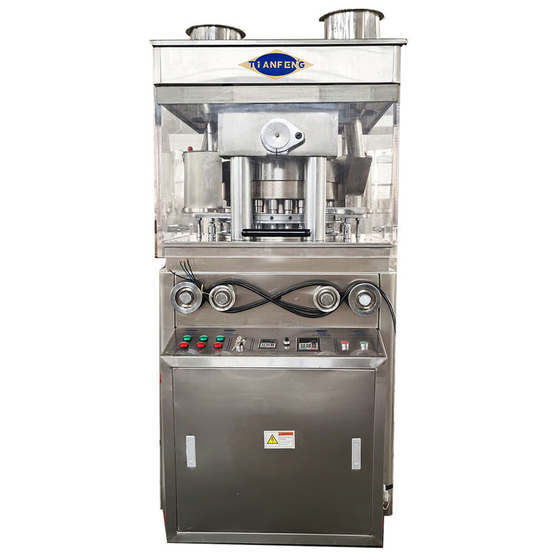 Max. চাপ 100KN TCCA ট্যাবলেট উত্পাদন লাইন জন্য ঘূর্ণমান ট্যাবলেট প্রেস মেশিন