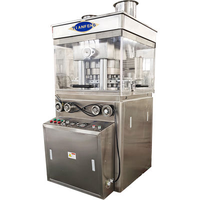 সর্বাধিক চাপ 100Kn এবং 75000 টুকরা / ঘন্টা উত্পাদন ক্ষমতা জন্য রোটারি ট্যাবলেট প্রেস মেশিন